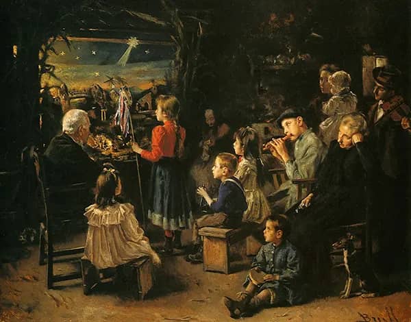 Nativity 1896 by Joan Brull | Oil Painting Reproduction