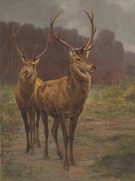 Monarchs of the Forest 1887 by Rosa Bonheur | Oil Painting Reproduction