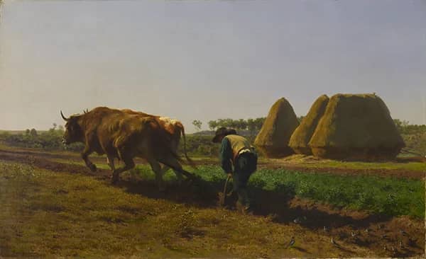 Ploughing Scene 1854 by Rosa Bonheur | Oil Painting Reproduction