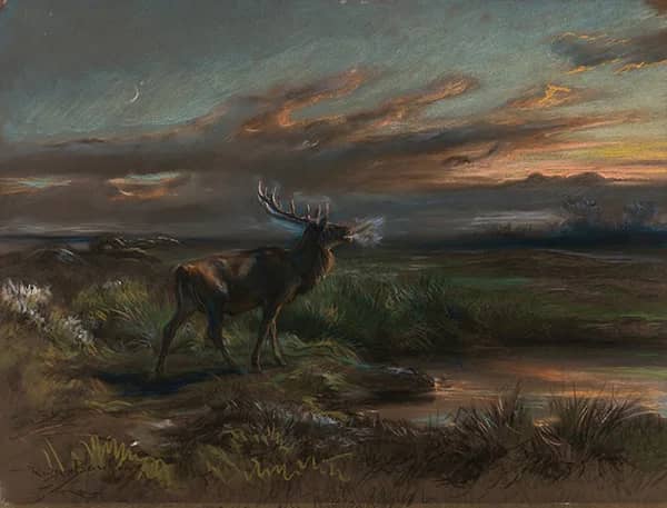 The Call of the Stag 1890 by Rosa Bonheur | Oil Painting Reproduction
