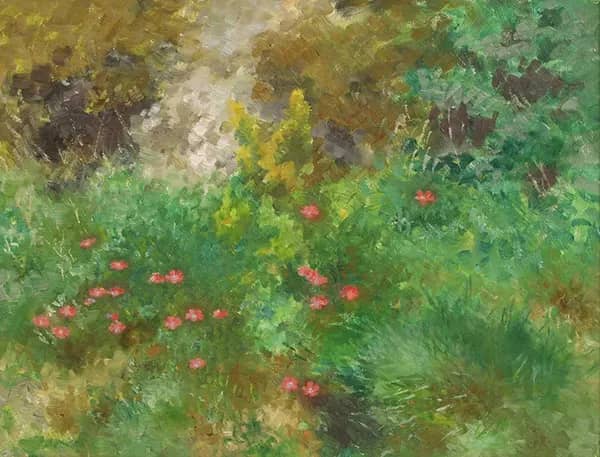 A Wild Garden by Bruno Liljefors | Oil Painting Reproduction