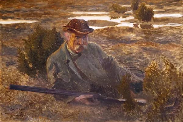 Self Portrait 1913 by Bruno Liljefors | Oil Painting Reproduction
