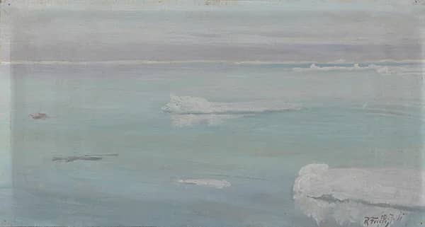 Drift and Pack Ice in the Arctic Ocean 1911 | Oil Painting Reproduction