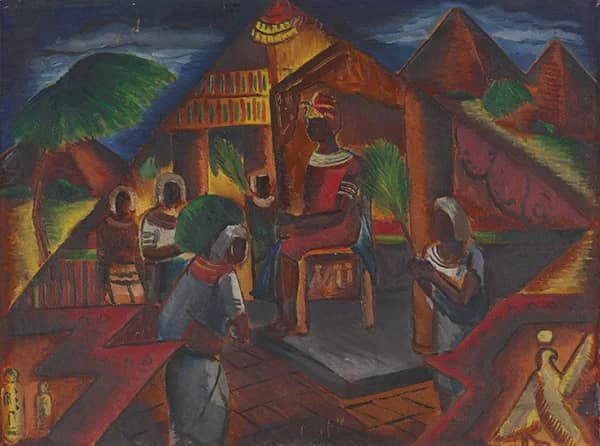 Black Pharaoh 1934 by Malvin Gray Johnson | Oil Painting Reproduction
