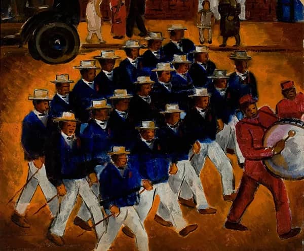 Elks Marching 1934 by Malvin Gray Johnson | Oil Painting Reproduction