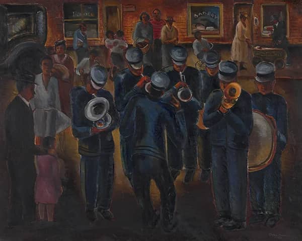 Jenkins Band 1934 by Malvin Gray Johnson | Oil Painting Reproduction