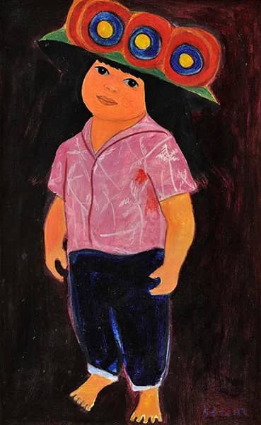 Girl With Flower by Thelma Johnson Streat | Oil Painting Reproduction