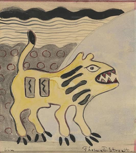 Lion 1945 by Thelma Johnson Streat | Oil Painting Reproduction