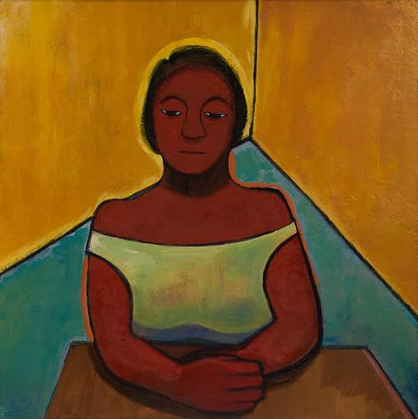 Seated Woman c1950 by Thelma Johnson Streat | Oil Painting Reproduction