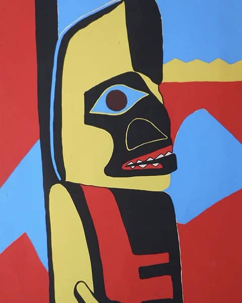 Totem Pole Figure 1945 | Oil Painting Reproduction