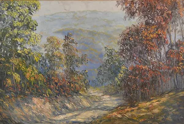 Road Through Brown Country Indiana 1942 | Oil Painting Reproduction