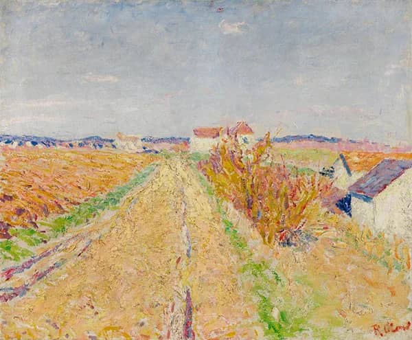 Landscape with Farm Buildings 1889 | Oil Painting Reproduction