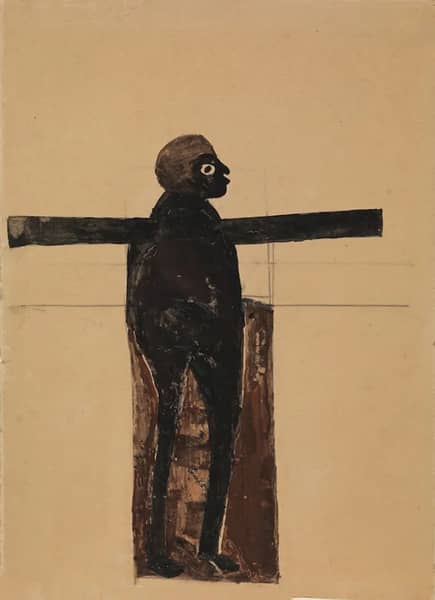 Black Jesus by Bill Traylor | Oil Painting Reproduction