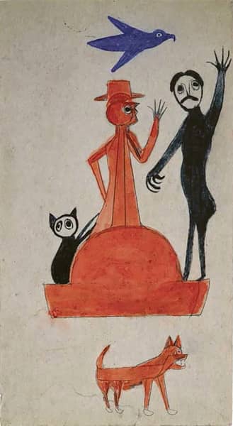 Figure Construction with Waving Man 1947 | Oil Painting Reproduction