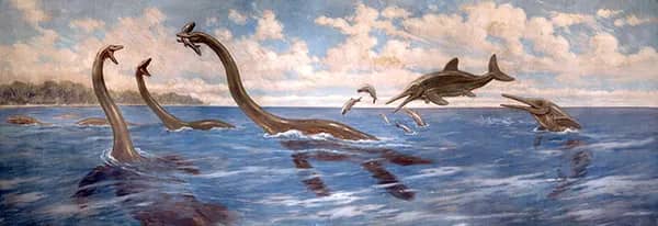 Pleisosaurs and Stenopterygius | Oil Painting Reproduction