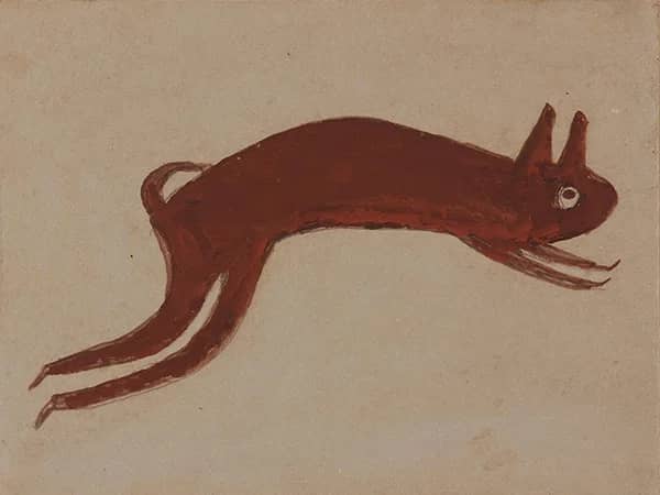 Rabbit by Bill Traylor | Oil Painting Reproduction