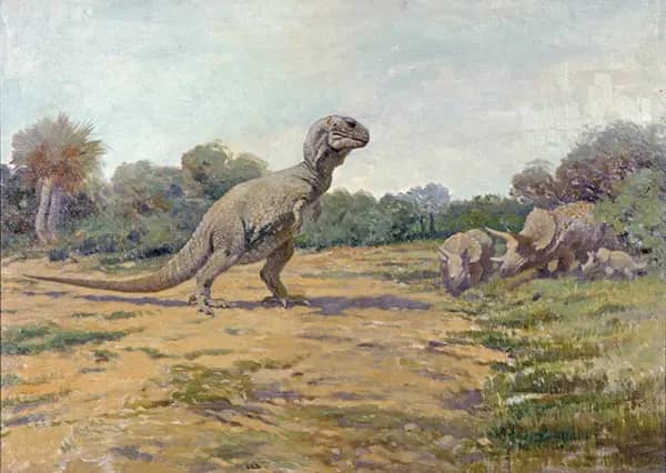 Tyrannosaurus by Charles R Knight | Oil Painting Reproduction