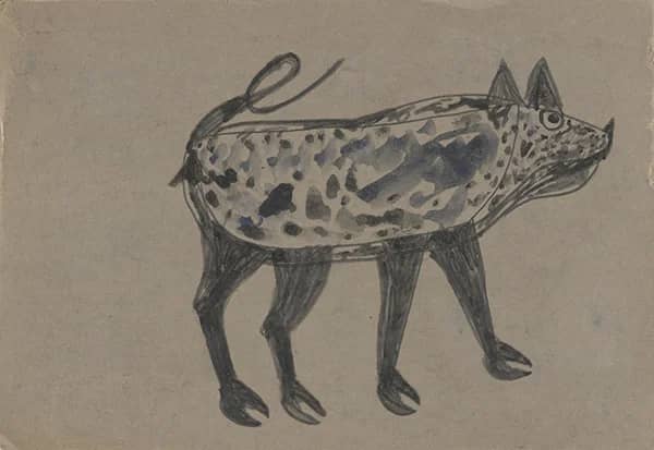 Spotted Sow 1940 by Bill Traylor | Oil Painting Reproduction