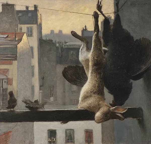 City View with Still Life by Hugo Salmson | Oil Painting Reproduction