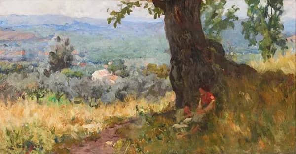 A Landscape with Figures and Trees | Oil Painting Reproduction