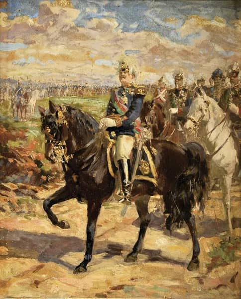 King Carlos I and his General Staff | Oil Painting Reproduction