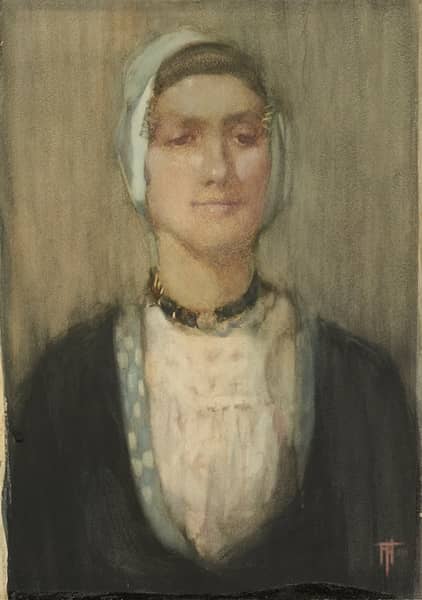 A Dutch Girl 1907 by Frances Hodgkins | Oil Painting Reproduction