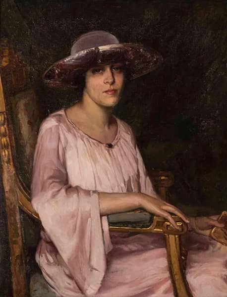 Retrato de Figura Feminina by Carlos Reis | Oil Painting Reproduction