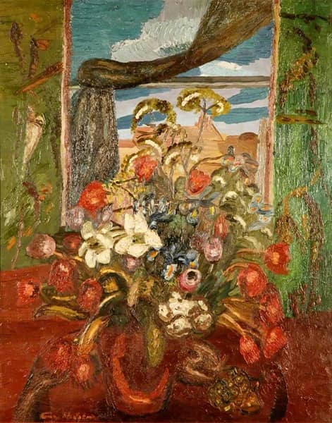 Flowers in a Vase by Frances Hodgkins | Oil Painting Reproduction