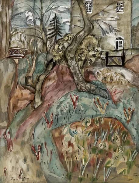 House in the Countryside by Frances Hodgkins | Oil Painting Reproduction