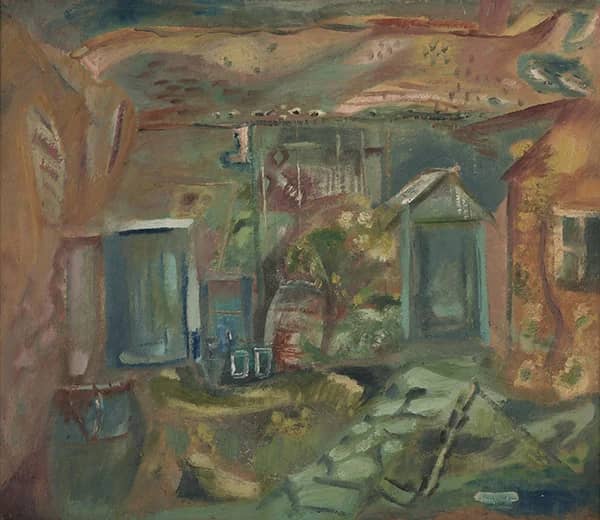Purbeck Courtyard Early Afternoon 1944 | Oil Painting Reproduction