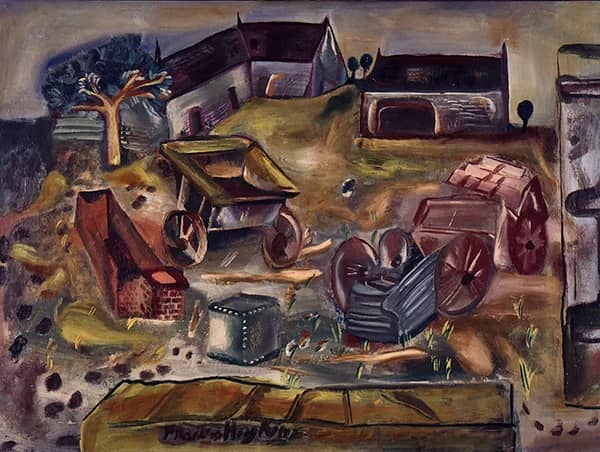 Quarry Farm Wiltshire 1937 by Frances Hodgkins | Oil Painting Reproduction