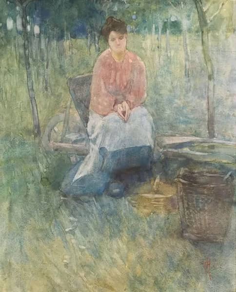 Seated Woman 1906 by Frances Hodgkins | Oil Painting Reproduction