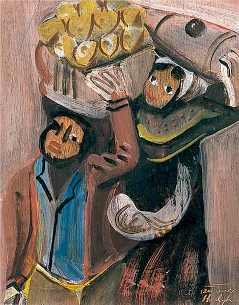 Spanish Peasants by Frances Hodgkins | Oil Painting Reproduction