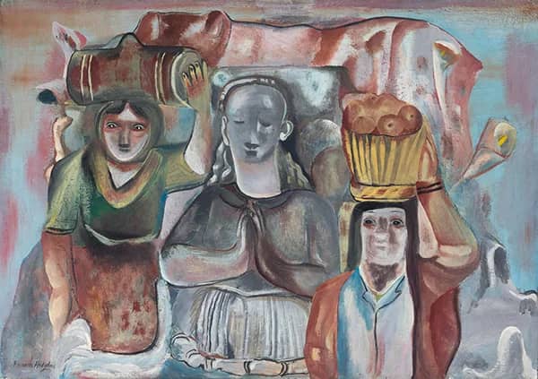 Spanish Shrine 1933 by Frances Hodgkins | Oil Painting Reproduction