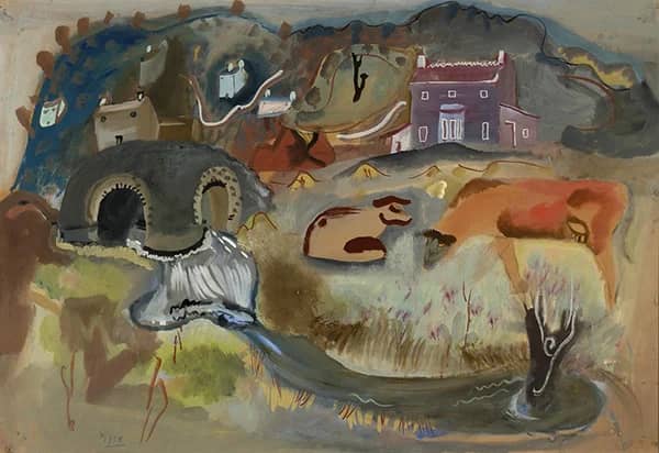 Study for Pembrokeshire Landscape 1938 | Oil Painting Reproduction