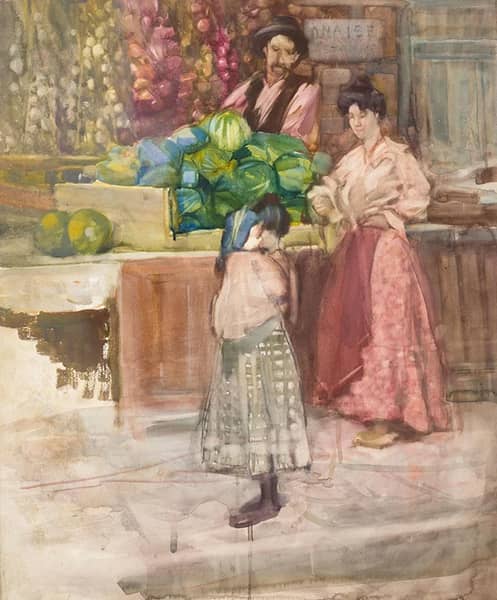 The Watermelon Seller 1903 by Frances Hodgkins | Oil Painting Reproduction