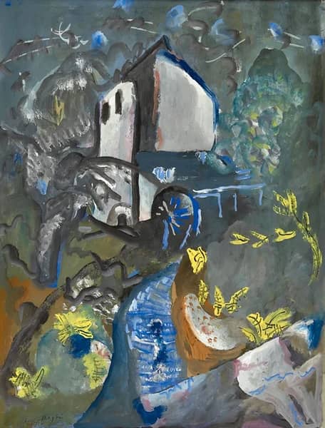 The Water Mill 1943 by Frances Hodgkins | Oil Painting Reproduction