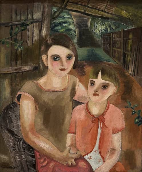 Two Children 1930 by Frances Hodgkins | Oil Painting Reproduction