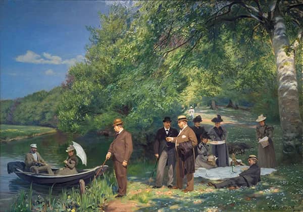 A Forest Walk By The Odense River 1897 | Oil Painting Reproduction