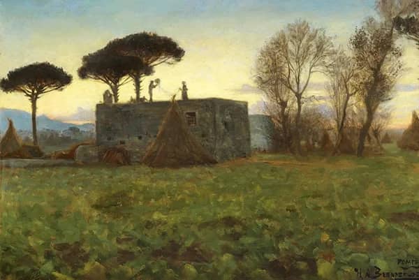 Evening in Pompei 1889 | Oil Painting Reproduction