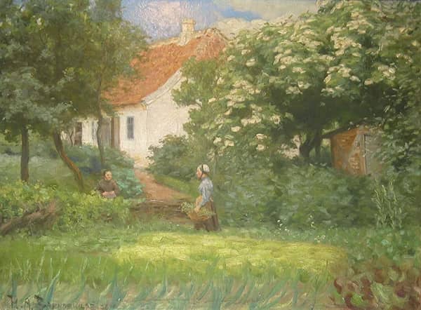 Summer Day in the Garden 1892 | Oil Painting Reproduction