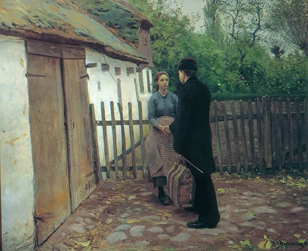 The Farewell by Hans Andersen Brendekilde | Oil Painting Reproduction