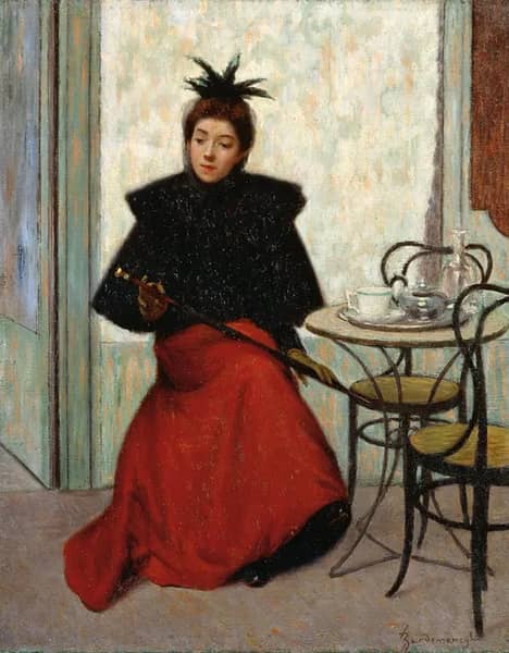 At Cafe by Federico Zandomeneghi | Oil Painting Reproduction