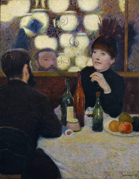Cafe Nouvelle Athenes by Federico Zandomeneghi | Oil Painting Reproduction