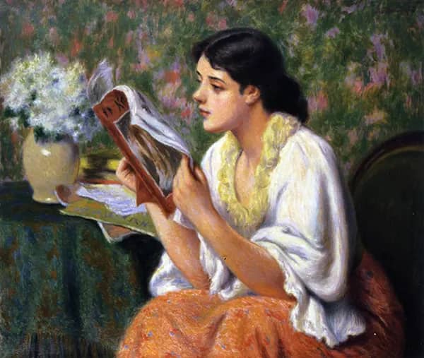 Fashion Magazine by Federico Zandomeneghi | Oil Painting Reproduction