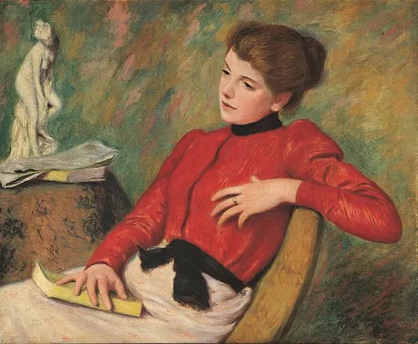 Reflection 1895 by Federico Zandomeneghi | Oil Painting Reproduction