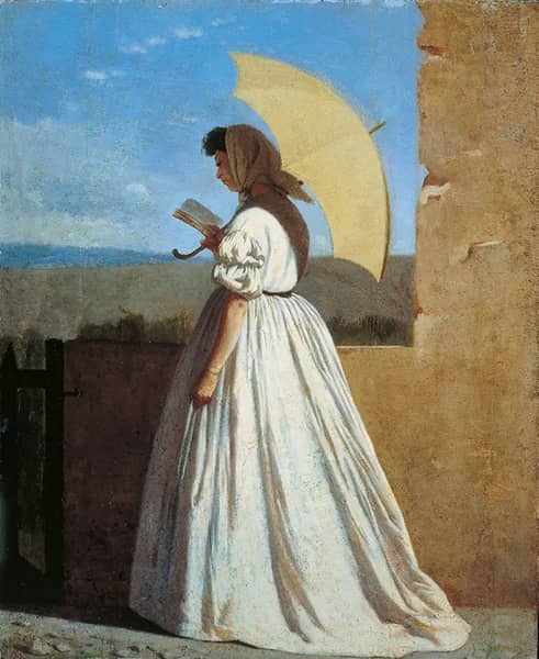 The Reader 1865 by Federico Zandomeneghi | Oil Painting Reproduction