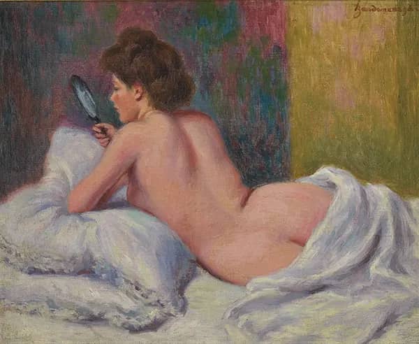 The Young Model at Mirror | Oil Painting Reproduction