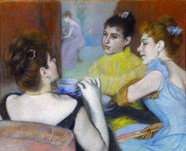 Women in Conversation by Federico Zandomeneghi | Oil Painting Reproduction