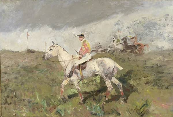 Rider and Jockey by Rene Princeteau | Oil Painting Reproduction